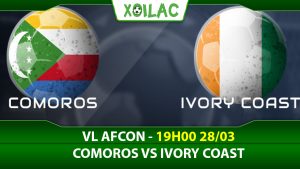 Soi kèo Comoros vs Bờ Biển Ngà, 19h00 ngày 28/03/2023