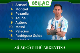 Thông tin về số áo cầu thủ Argentina trong World Cup 2022 
